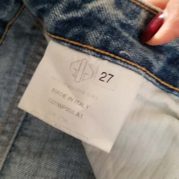 Golden Goose Thelma High Waist Carrot Leg Jeans Size 27 Blue - Picture 6 of 11